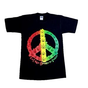 Weed Pot Graphic Black Cotton
T-$hirt SMKE IN PEACE